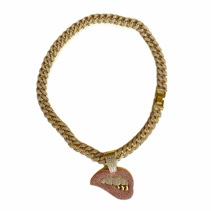LIPS CHAIN COLLAR